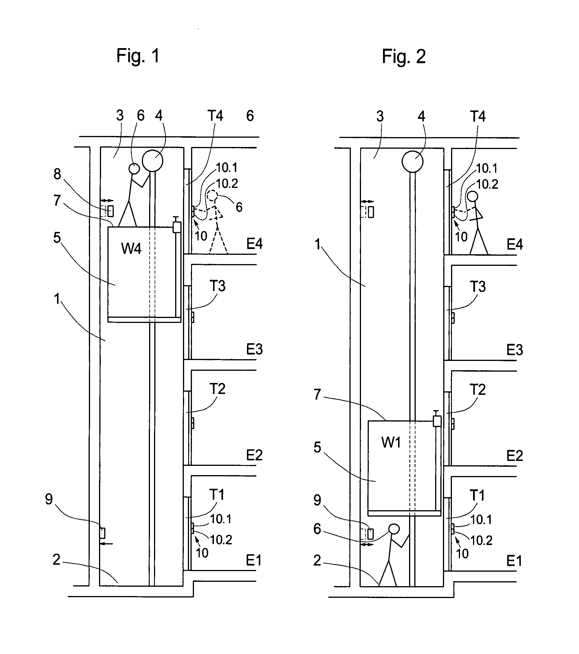 Method of controlling access to an elevator car