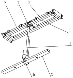 Upper leg rehabilitation mechanism of nursing wheel chair bed