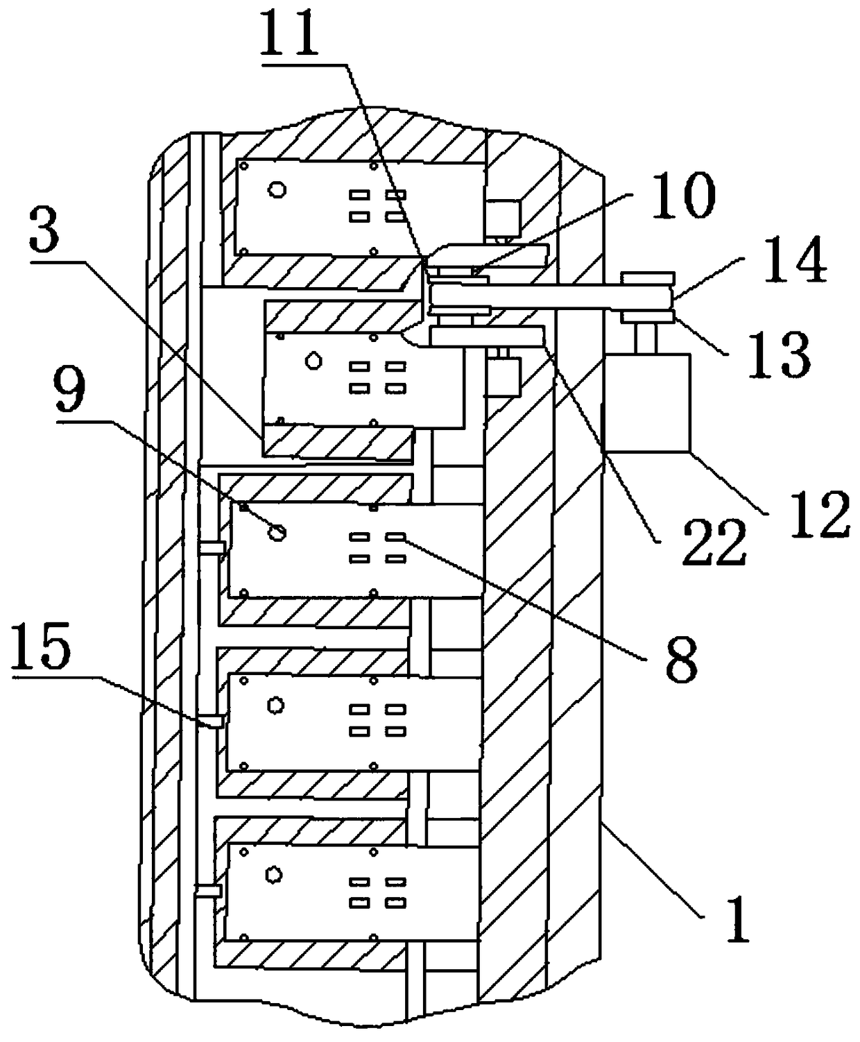 Bistable-state linkage device for intelligent warehouse doors