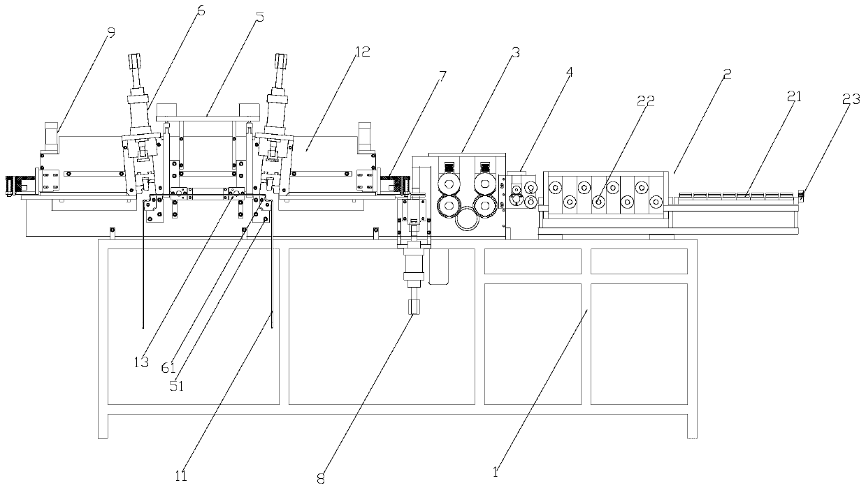 Automatic forming machine for supporting frame