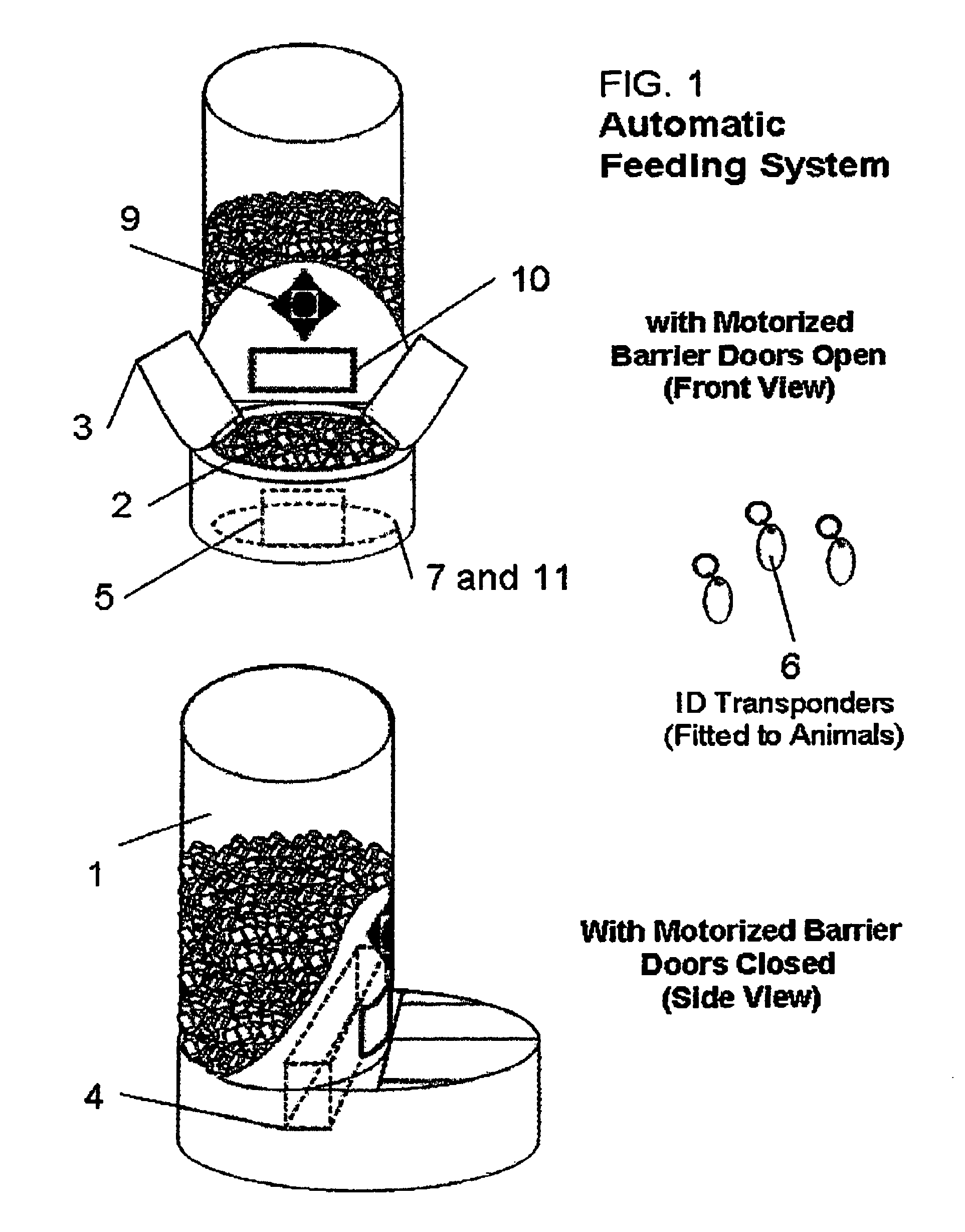 Automatic feeding system, device and method