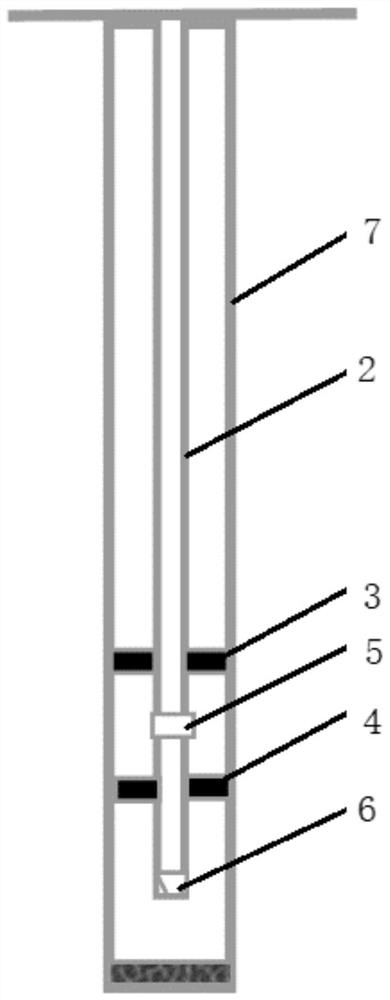 A high-pressure under-injection well dense single-layer segmentation treatment method and treatment device