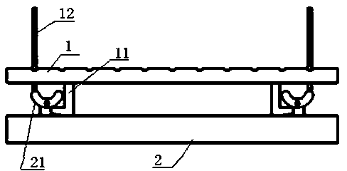 Front demounting structure of LED module