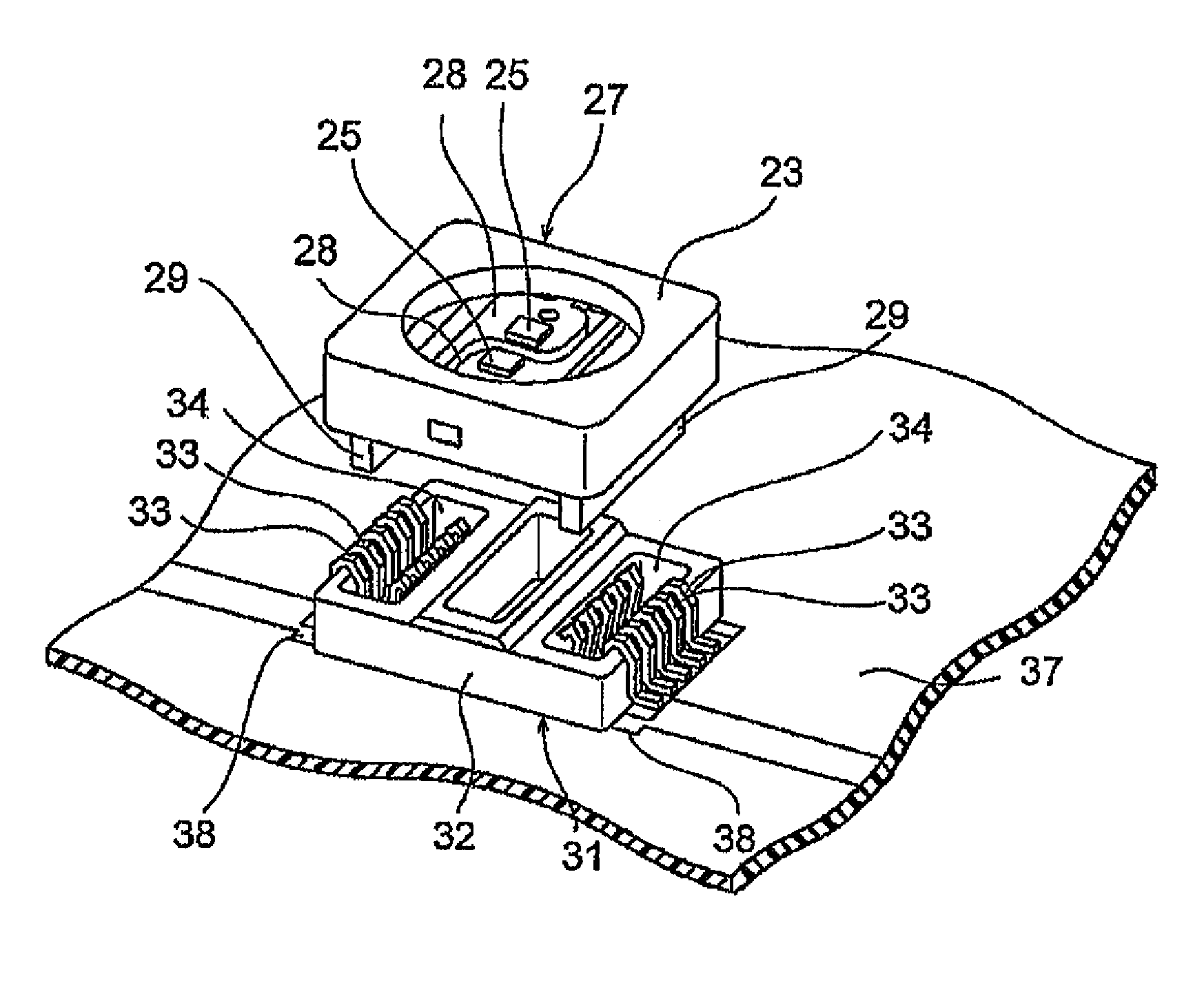 LED device, method of manufacturing the same, and light-emitting apparatus