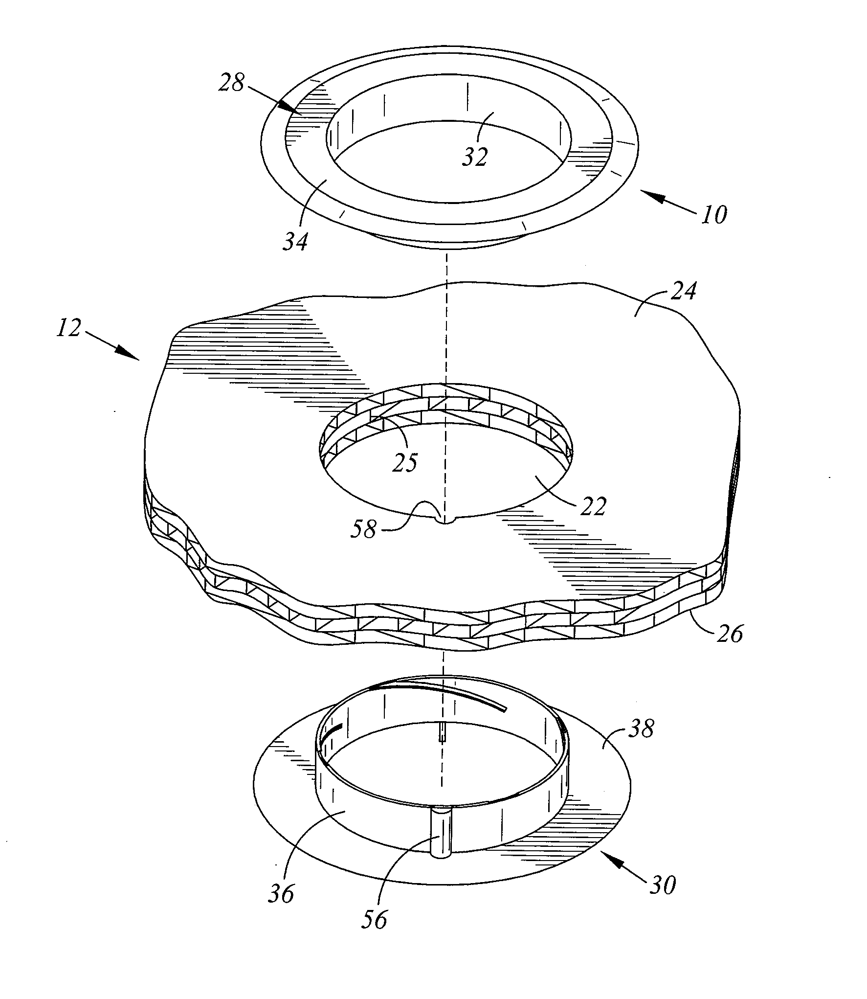 Composite Panel Insert Ring and Method of Using the Same