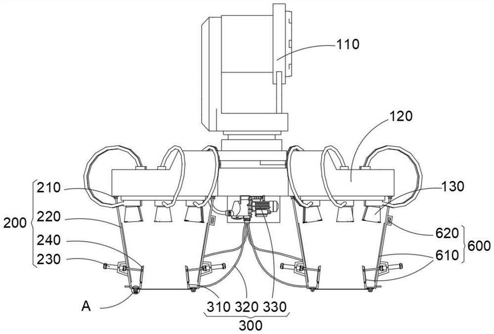 Color plating device for aerospace mold production