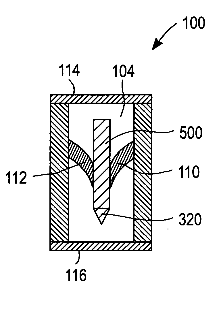 Medical device package with deformable projections