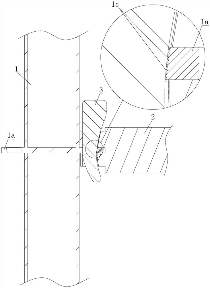 Disc buckle type scaffold connecting structure