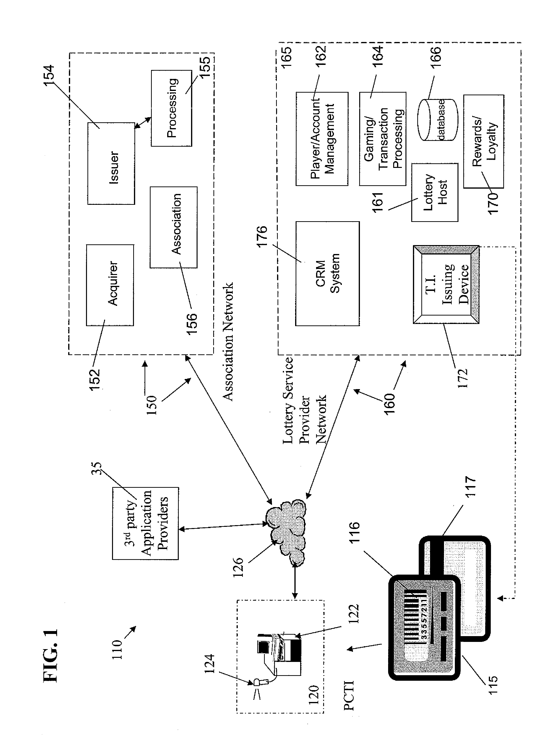 Lottery Transaction Device, System and Method with Paperless Wagering and Payment of Winnings
