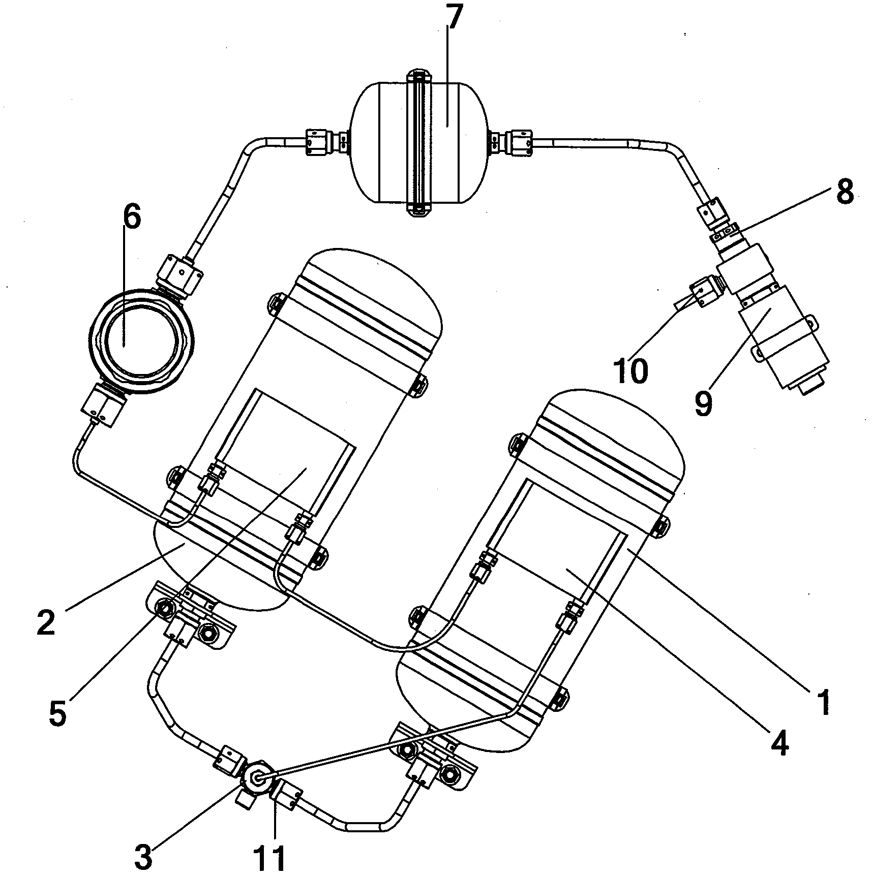 Heating gasification device for liquefied gas micro-propulsion system