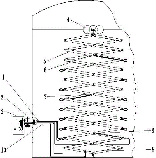 Closed sampling device with fast connectors