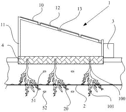 Drip-irrigation-pipe underground agricultural greenhouse system and greenhouse planting method