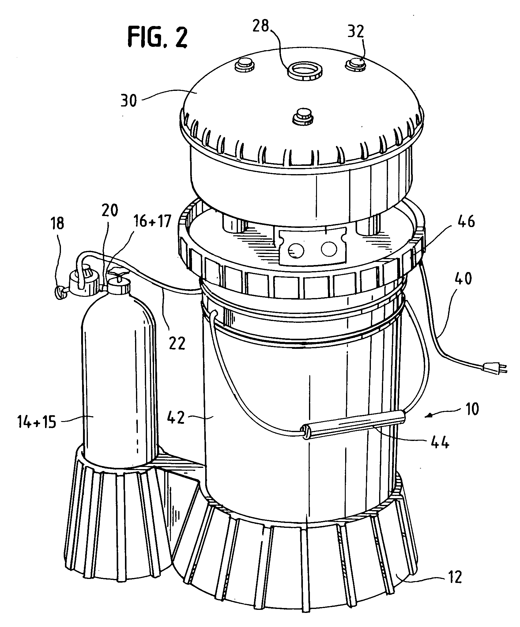 Device and method for converting a container into an insect trapping device