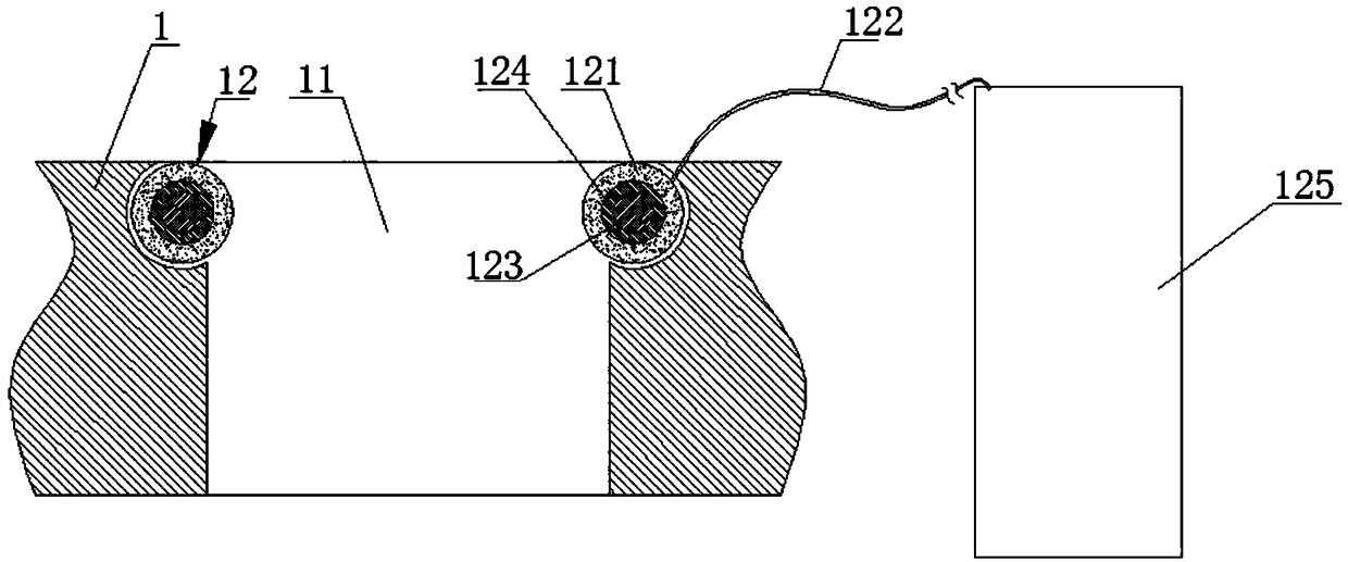 A device for breaking pebbles into half