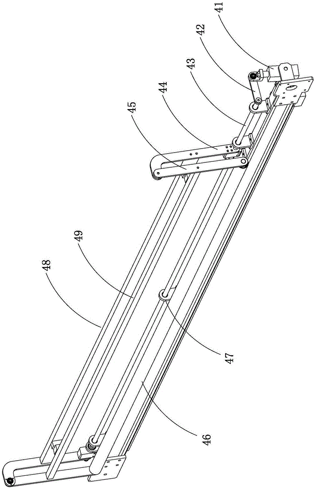 Automatic cloth laying machine and automatic cloth finishing device thereof