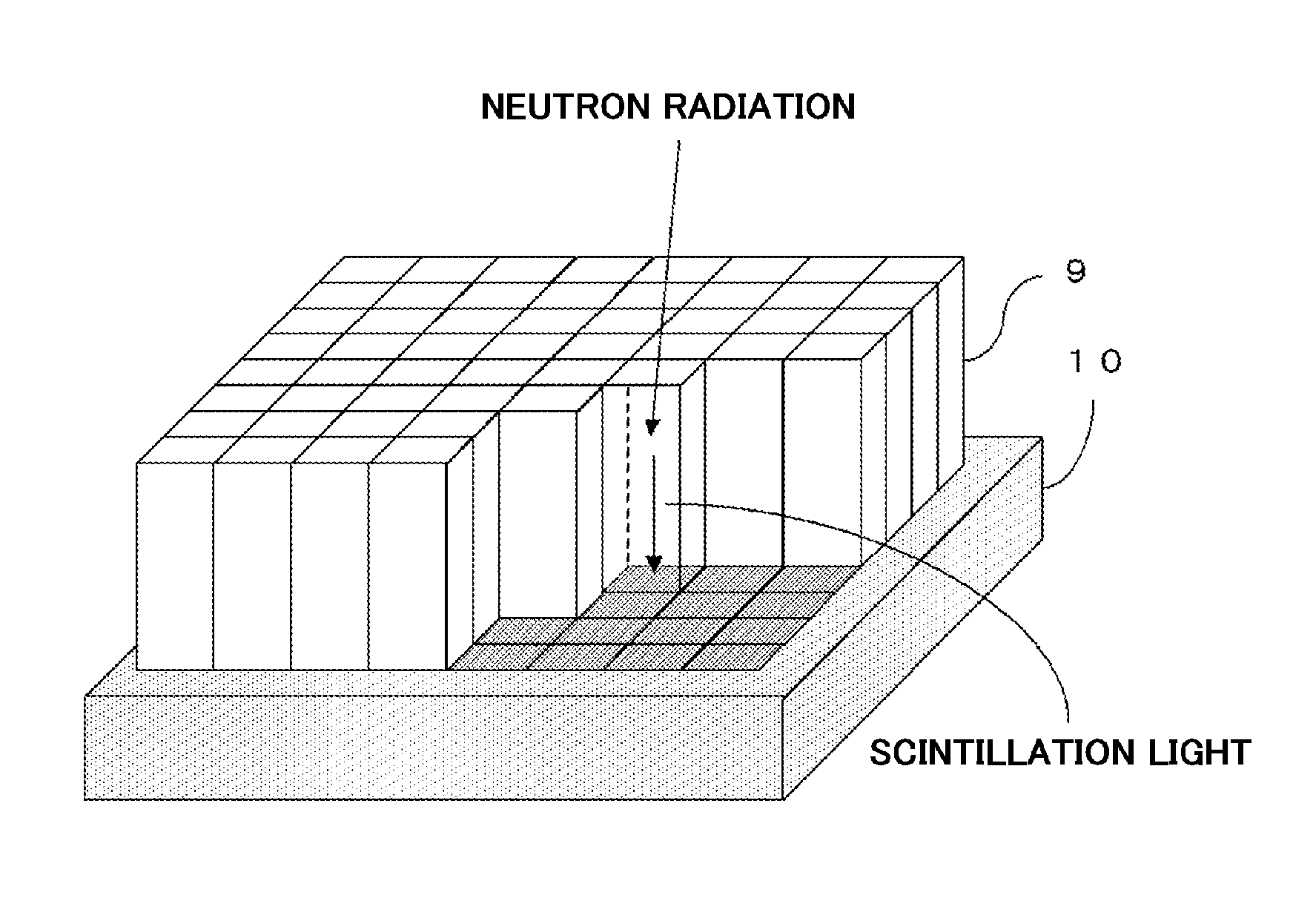 Scintillator for neutron detection and neutron detector