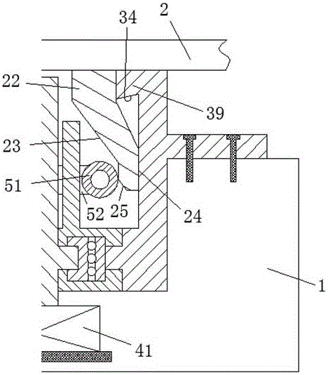 Anti-knock type mounting device used for manhole cover