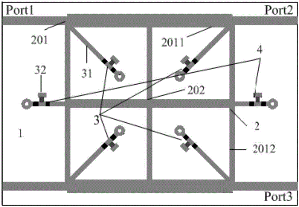 Double-dimension reconfigurable orthocoupler