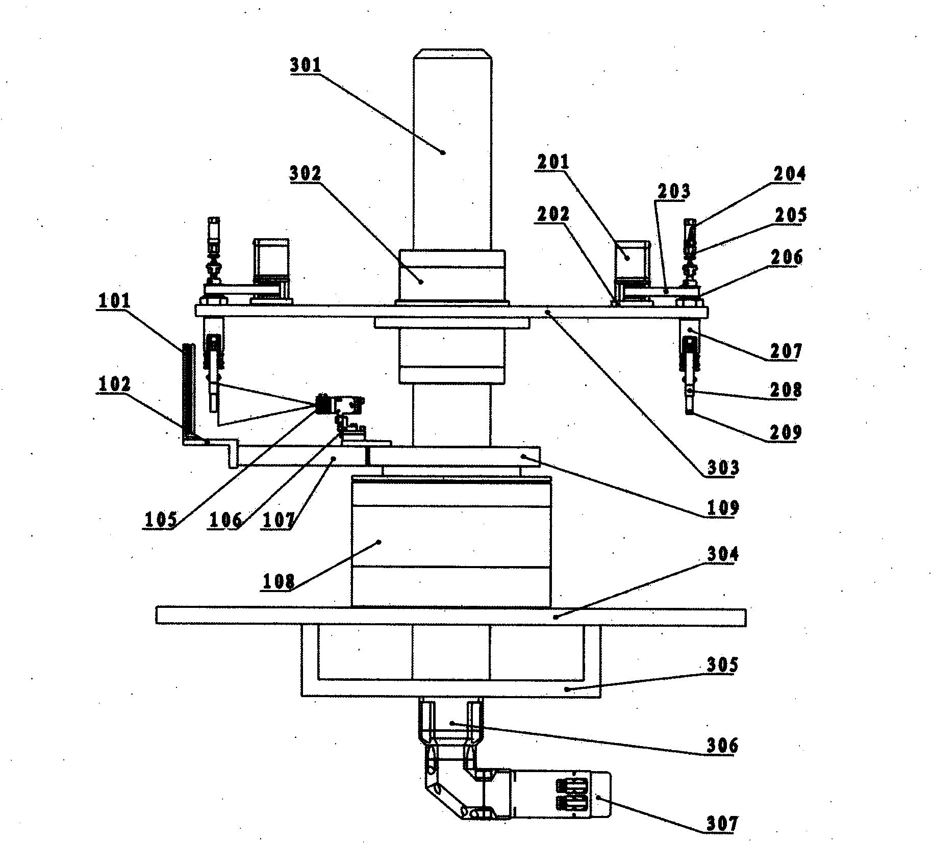 Foreign matter detecting device for light inspection machine of hydro-acupuncture ampoule bottles