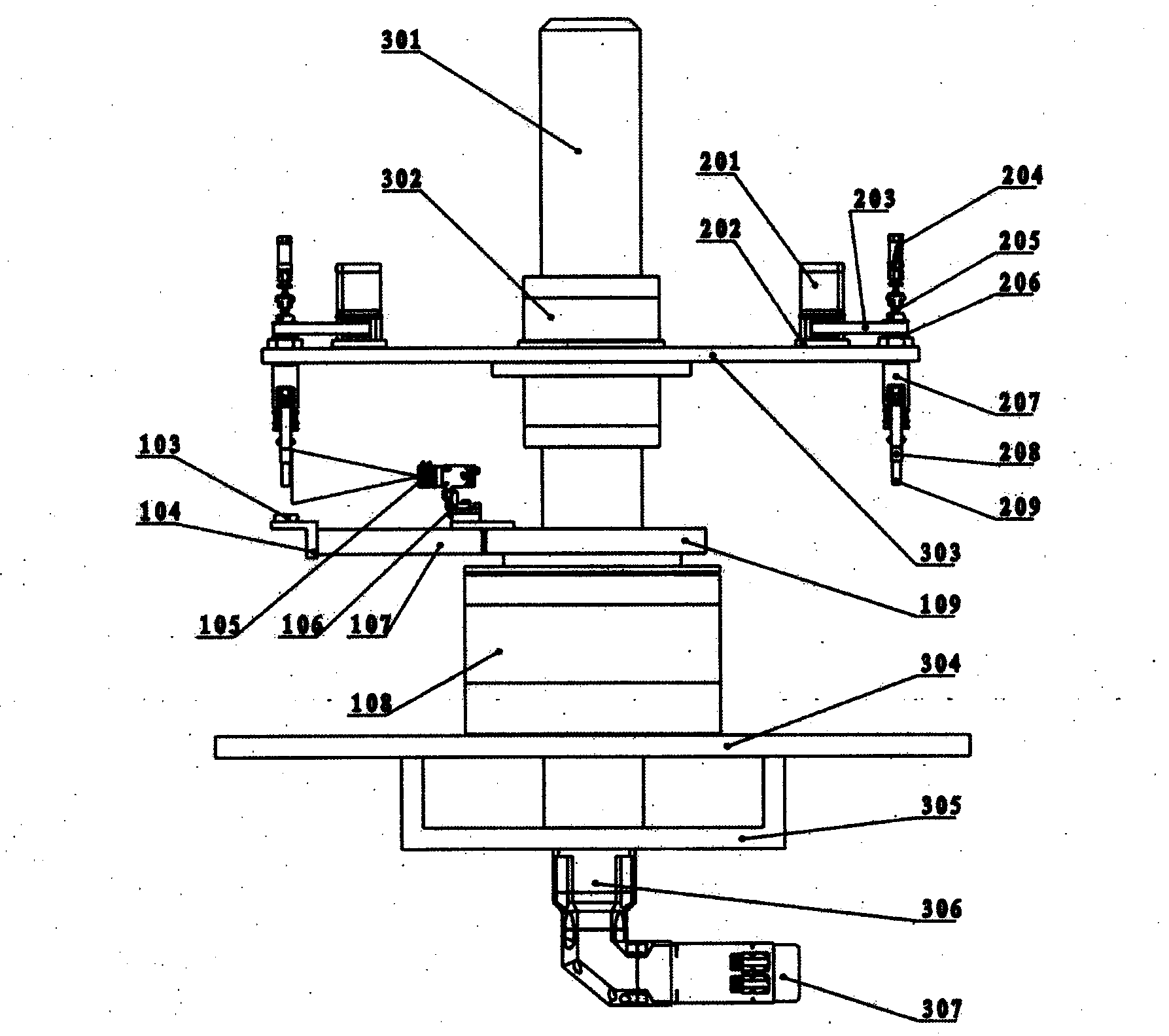 Foreign matter detecting device for light inspection machine of hydro-acupuncture ampoule bottles