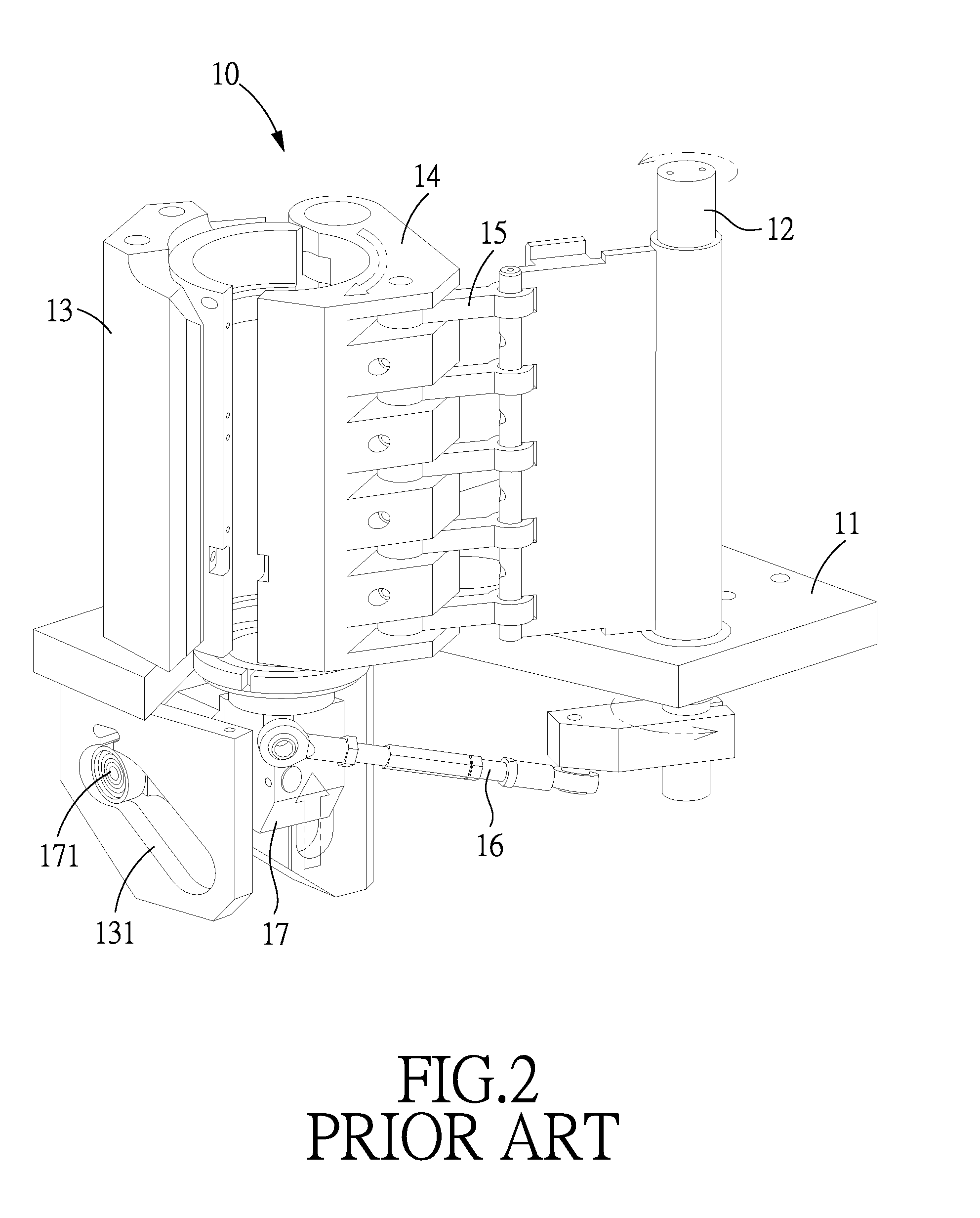 Blow molding device for a rotary bottle blowing machine and a method for using the same