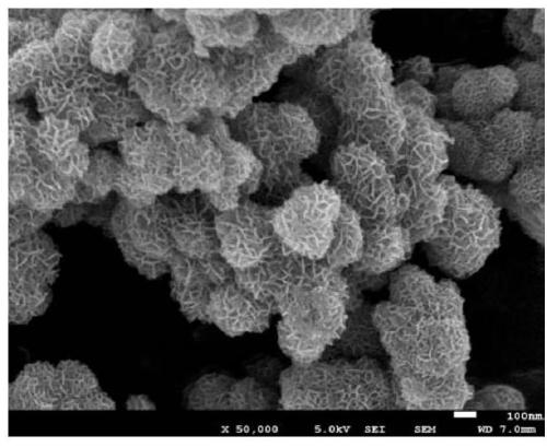 A kind of mos2 nanosphere bifunctional oxygen catalyst with hierarchical structure and its preparation method and application