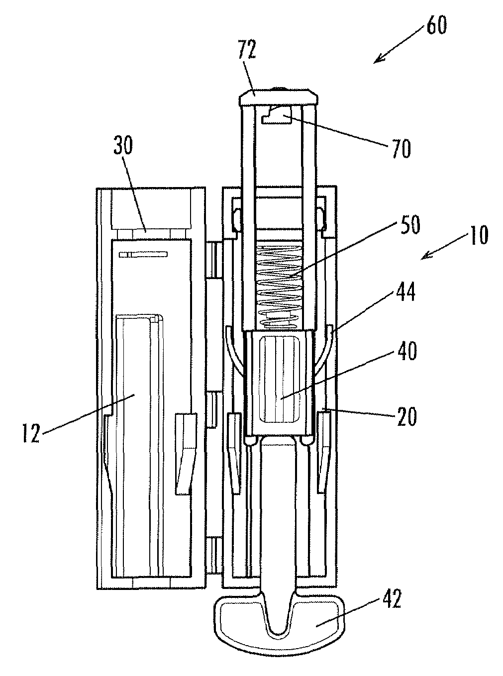 Single use device for blood microsampling