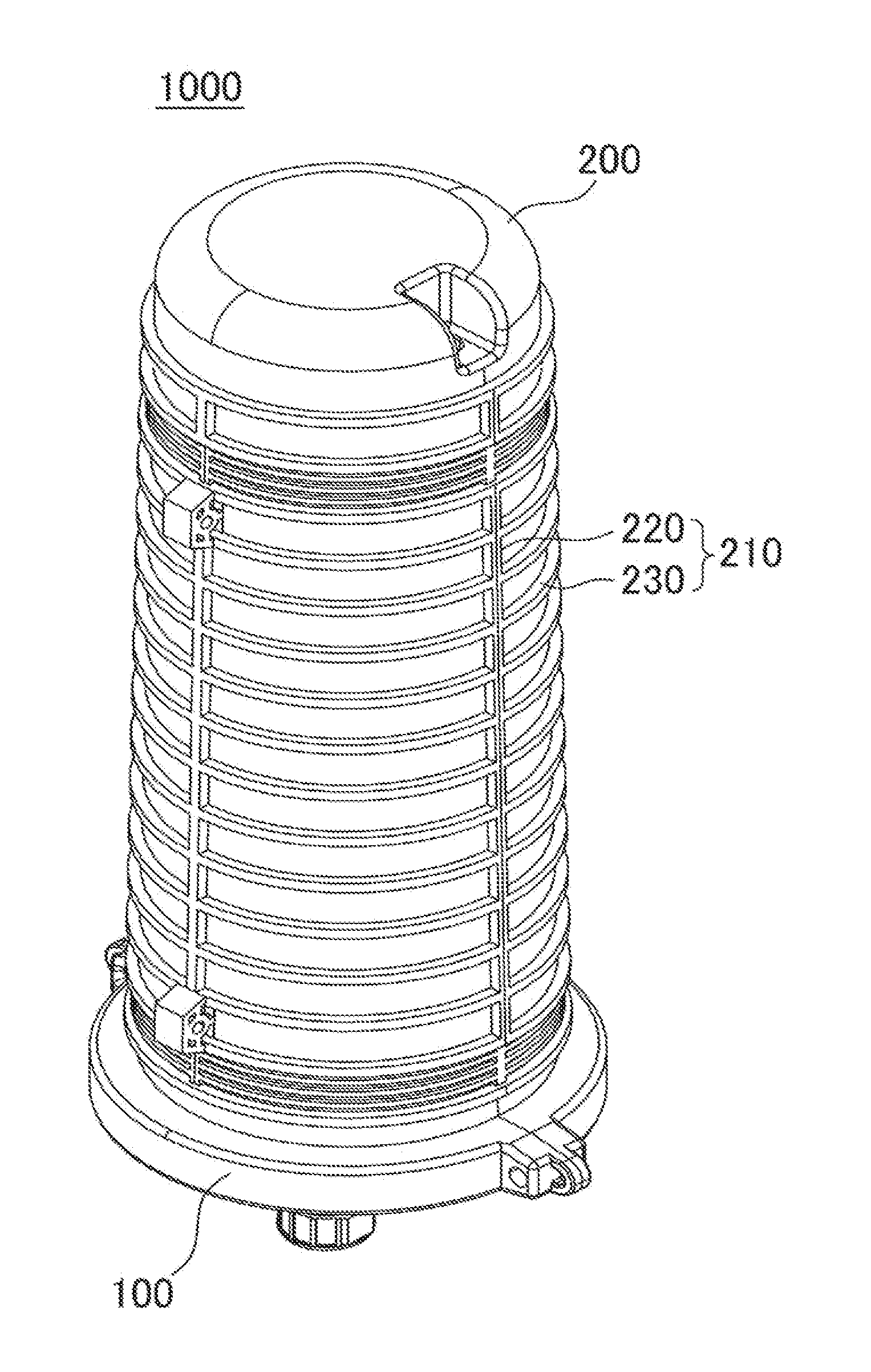 Fiber optics connection box