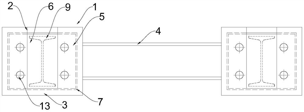 Tunnel arch foot connecting plate positioning tool and steel arch construction method