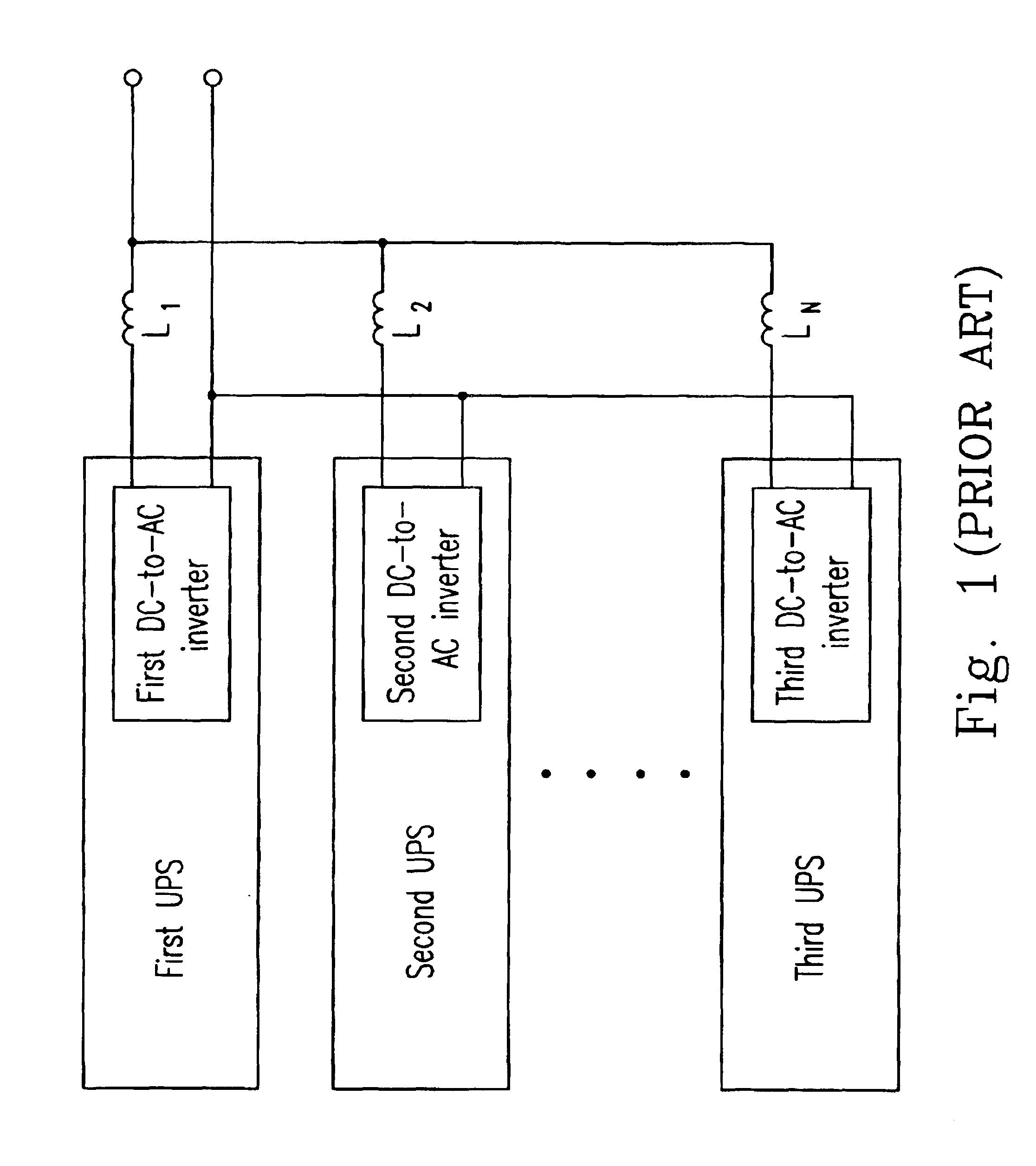 Parallel DC-to-AC power inverter system with current sharing technique and method thereof