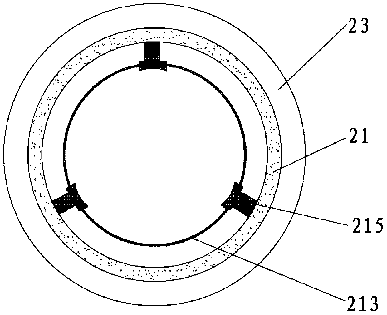 Novel fixing sleeve structure with adjustable hole diameter