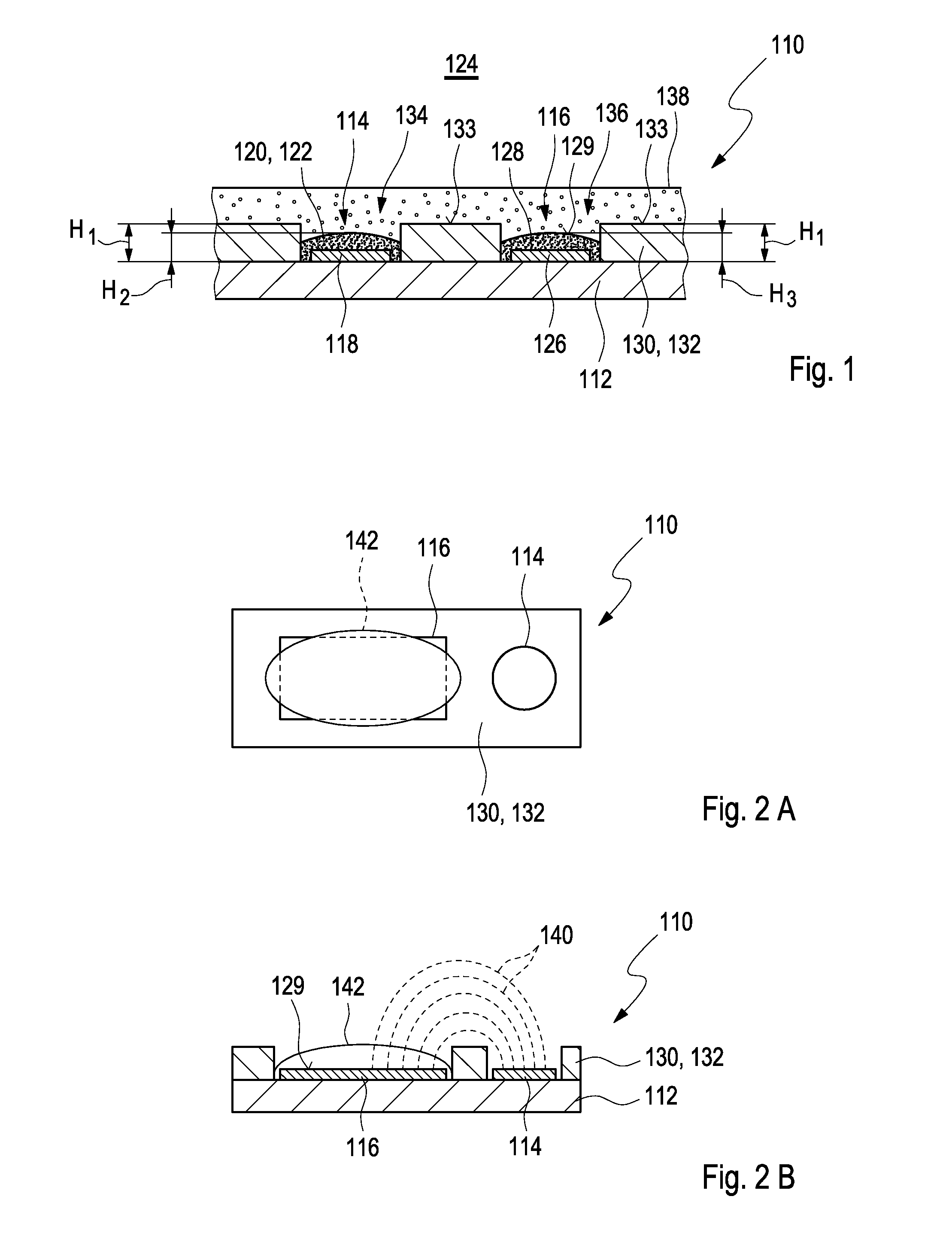 Sensor elements for detecting an analyte in a body fluid sample as well as methods of making the same