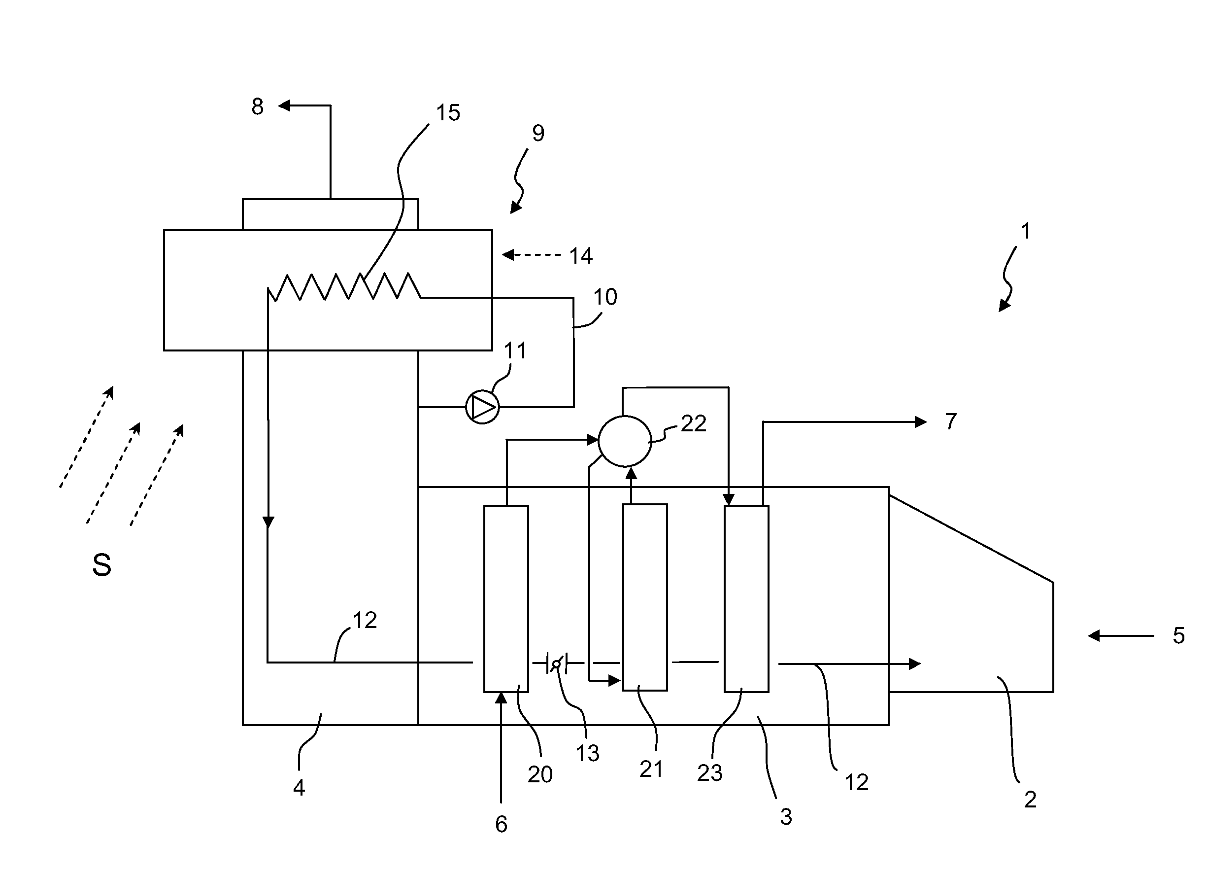 Heat recovery steam generator, method for retrofitting a heat recovery steam generator and related process for generating power