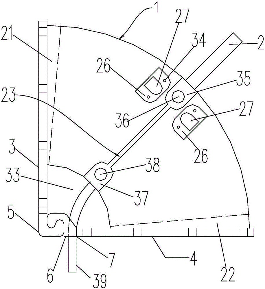 Beam and pillar node dry connection fan-shaped viscoelastic damper