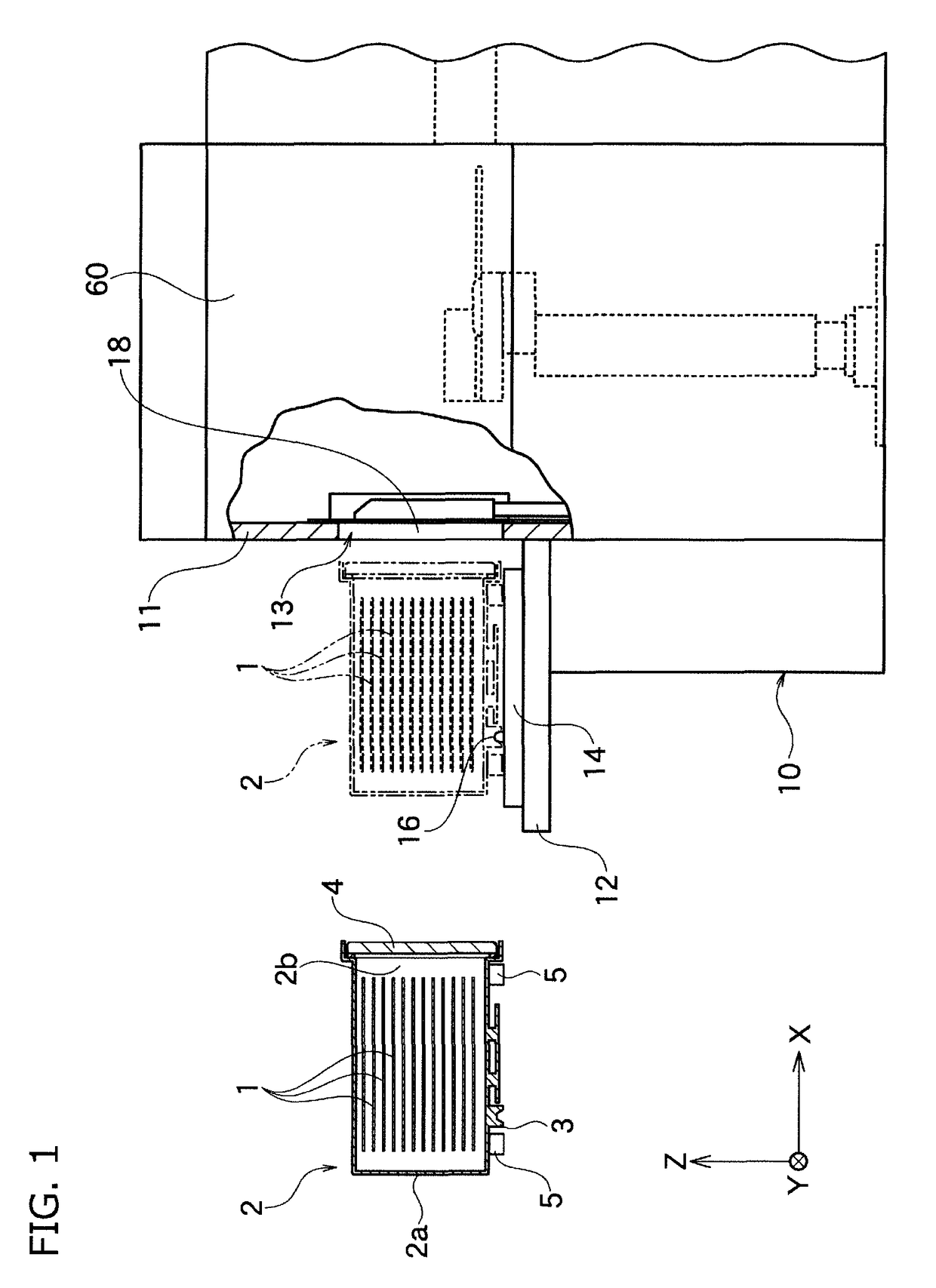 Gas purge apparatus, load port apparatus, installation stand for purging container, and gas purge method