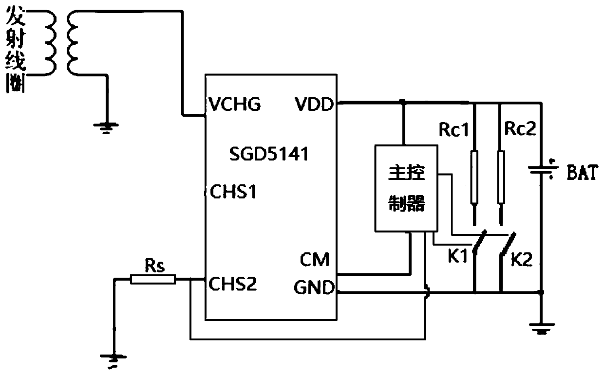 Shunting method wireless charging circuit