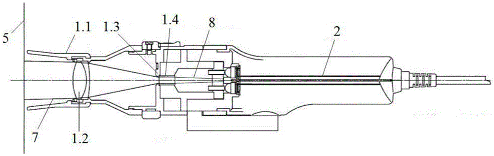 Liquid crystal display optical parameter measurement method and device based on fiber transmission