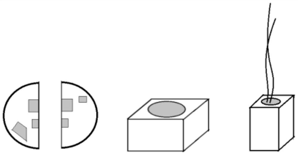 Modularized moss landscape table lamp and production method thereof