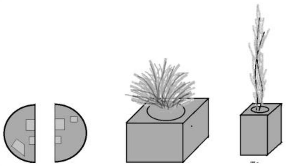 Modularized moss landscape table lamp and production method thereof