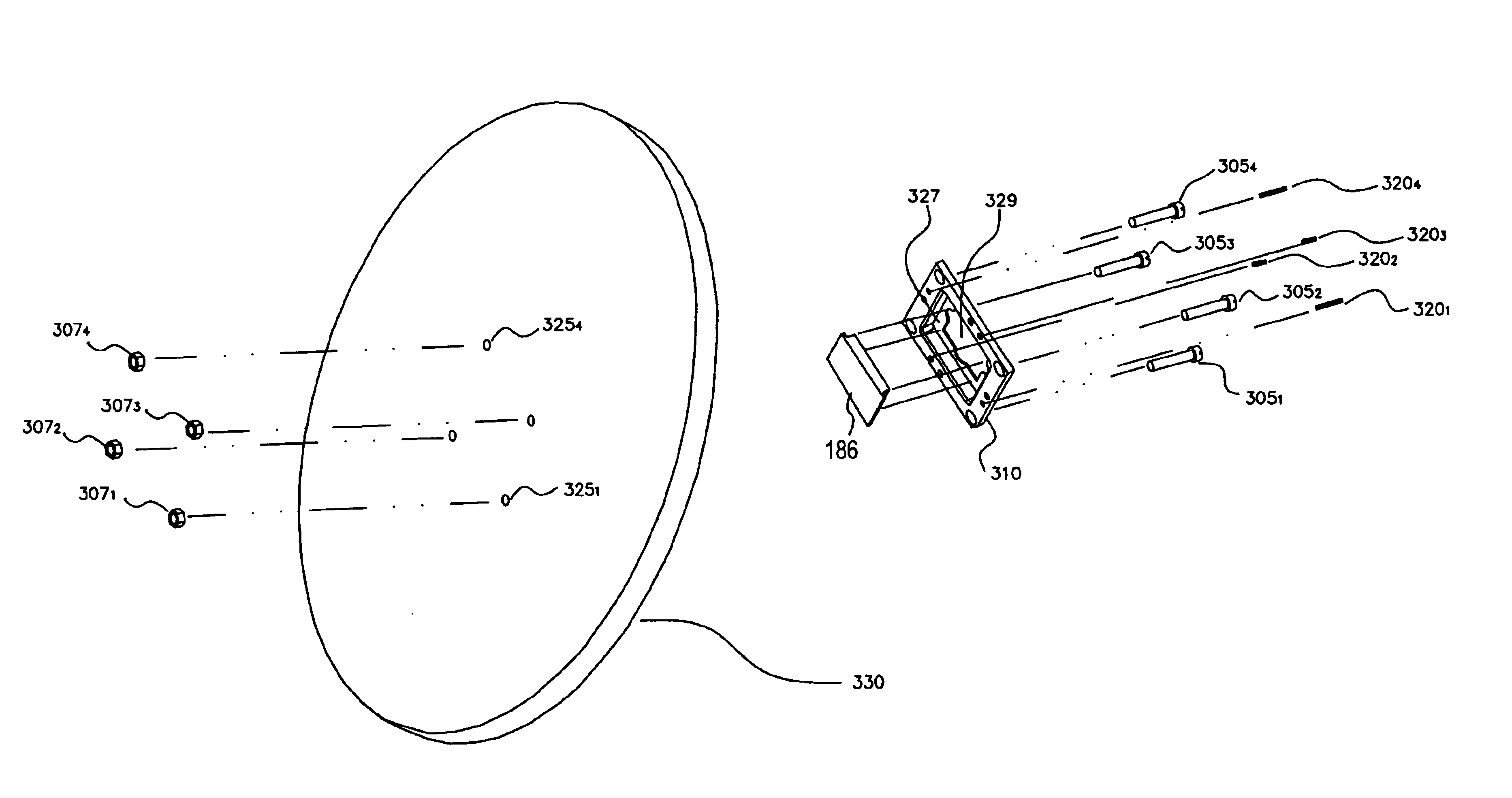 Probe structures using clamped substrates with compliant interconnectors