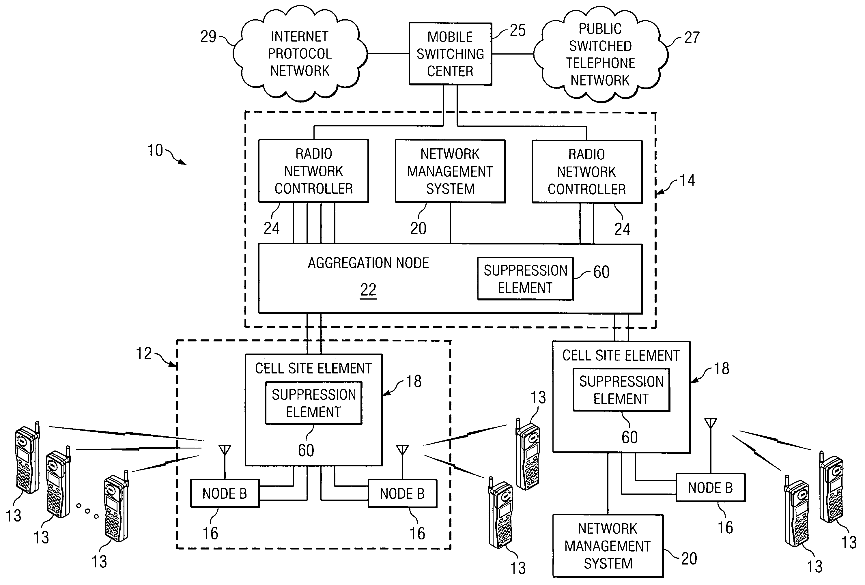 System and method for implementing suppression in a communications environment