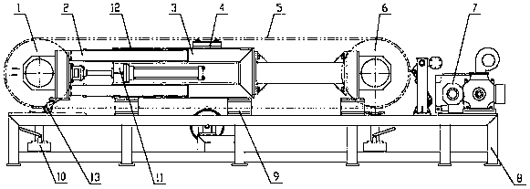 Conveyer belt test device and method for loading and unloading samples on annular conveyer belt