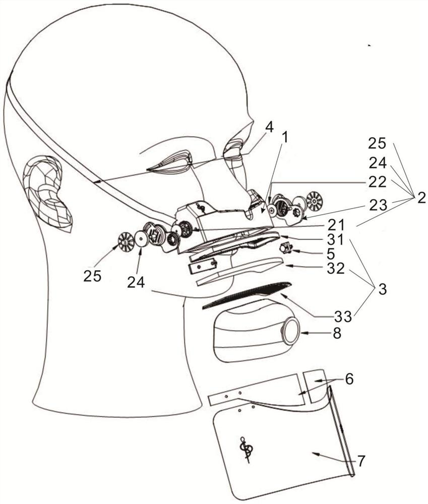Nasal mask with air exhausting valve