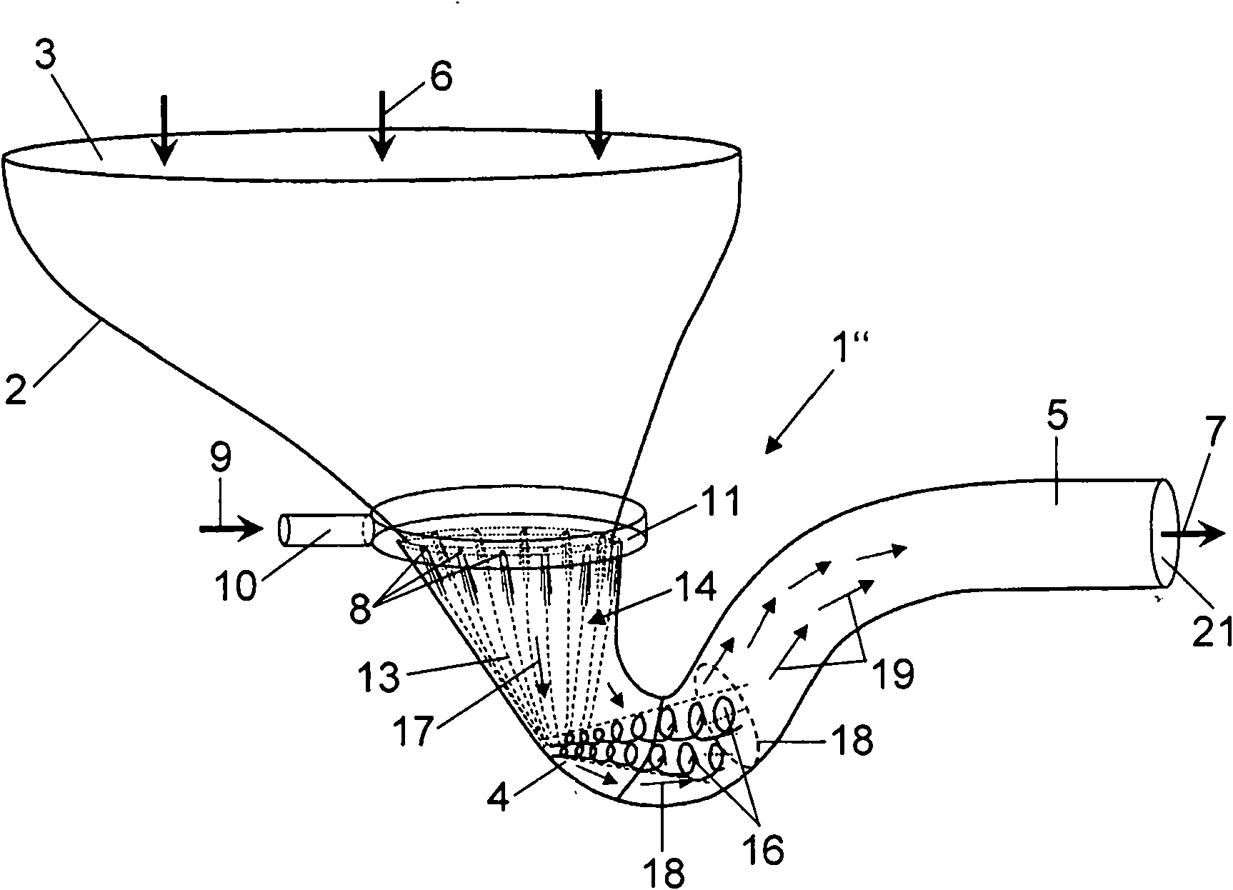 Flushing arrangement for a WC and method of operating such a flushing arrangement