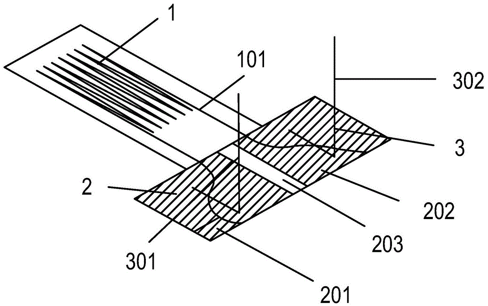 Resistance strain gauge adapter device and test method for testing rail residual stress