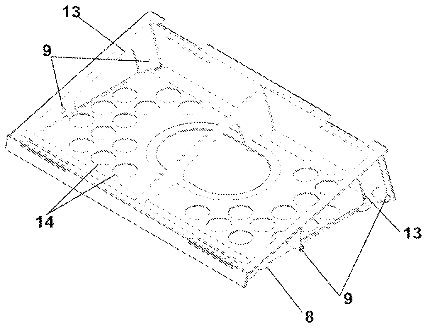 Wedge-shaped carrier for solar cells