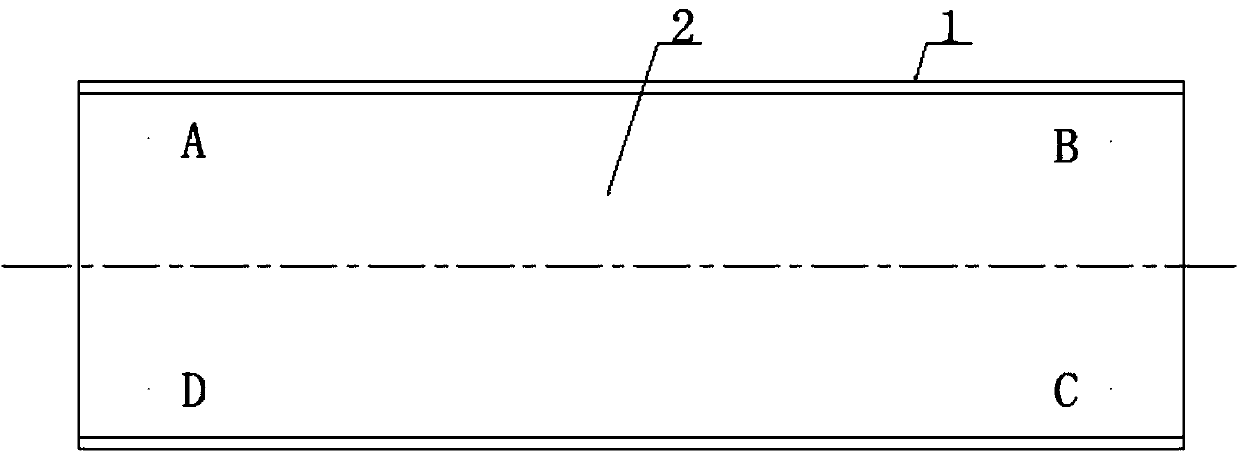 Method specially used for drawing datum plane of combined H-steel