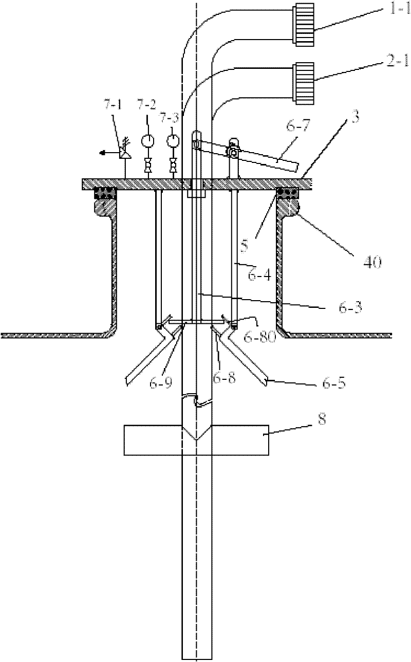 A locking device for tank positive pressure cleaning equipment