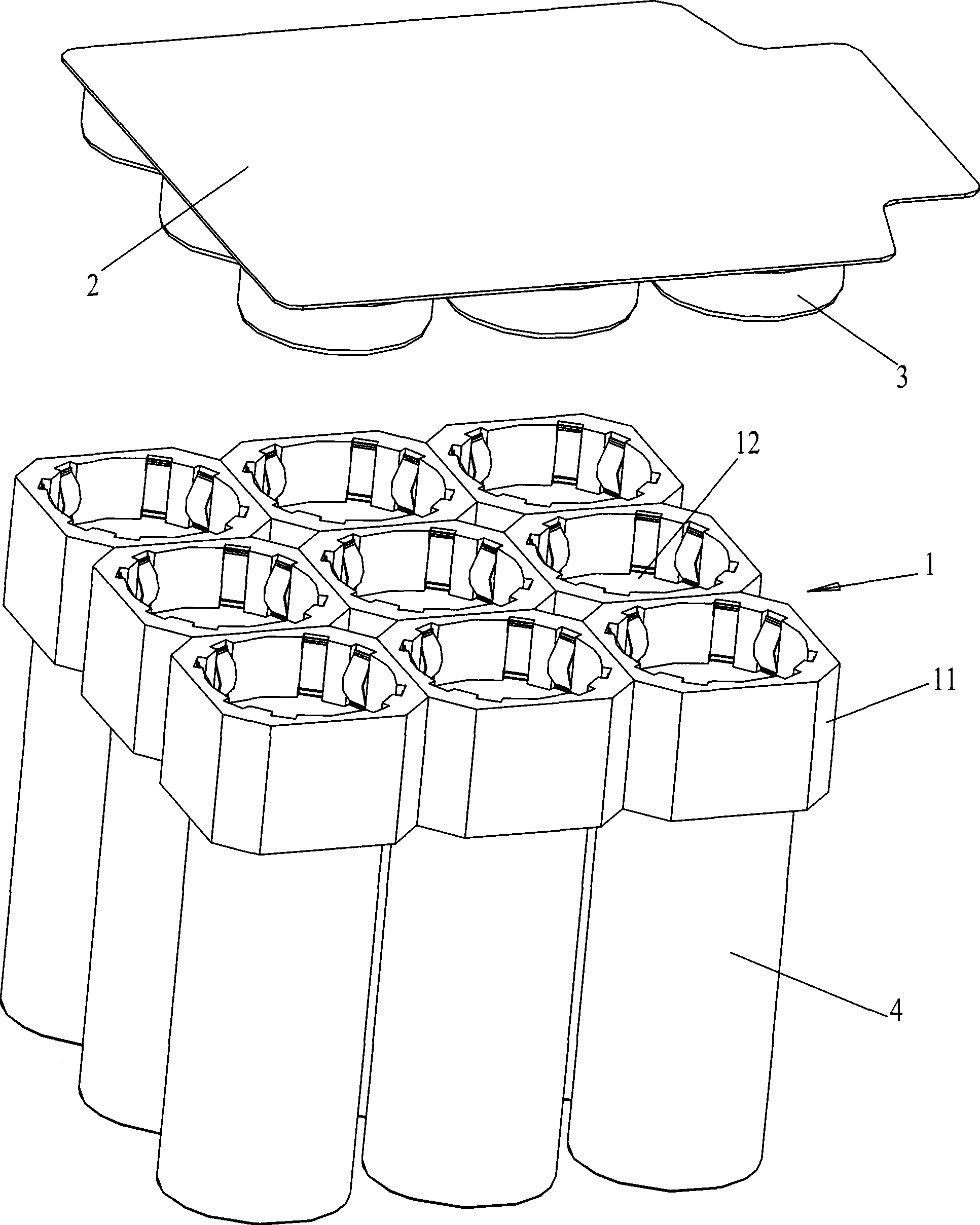 Combined connection apparatus of battery