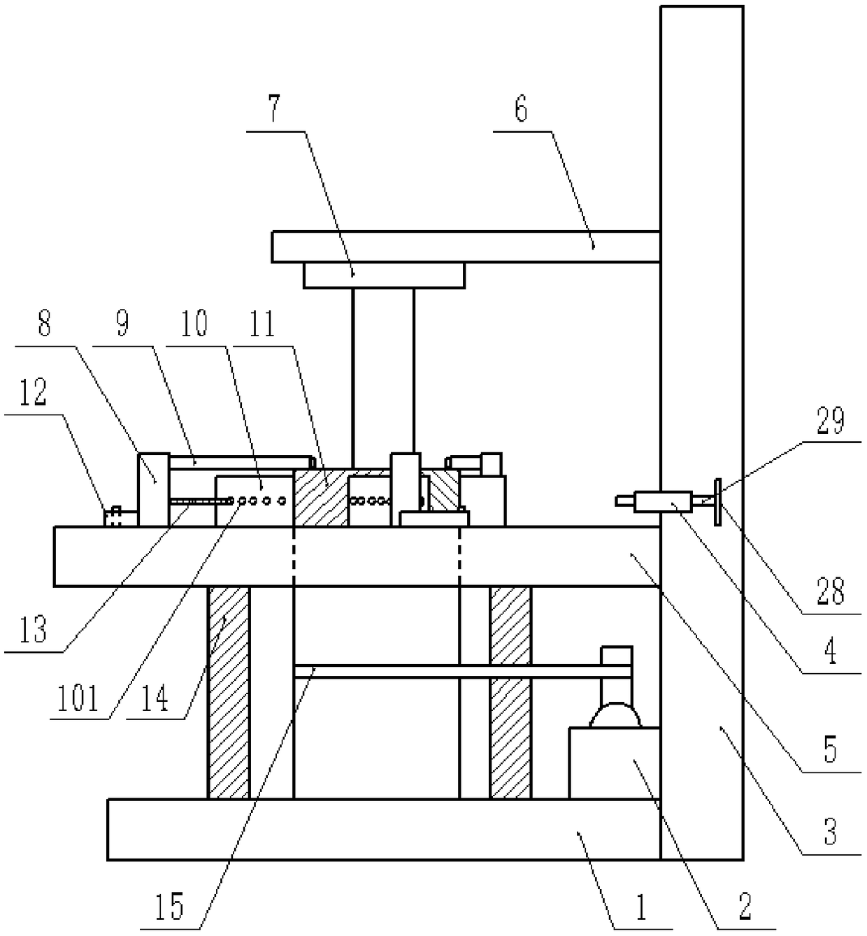 Machining device for milling cutters
